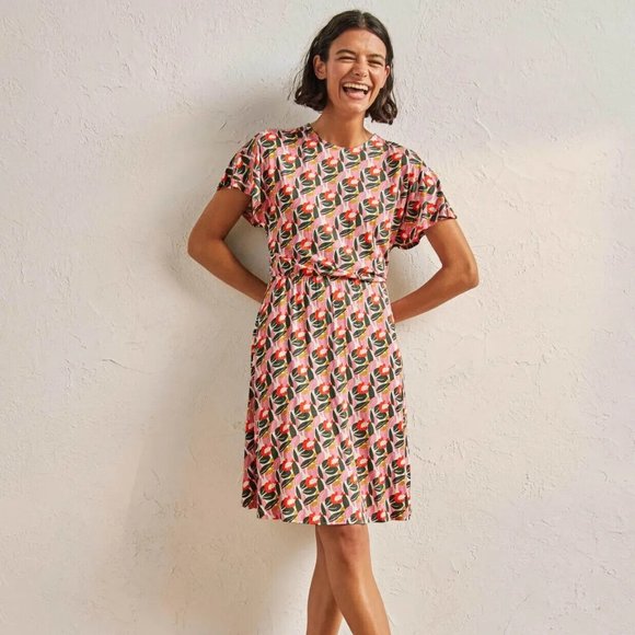 Boden Dresses & Skirts - Boden Flutter Sleeve Jersey Dress 14